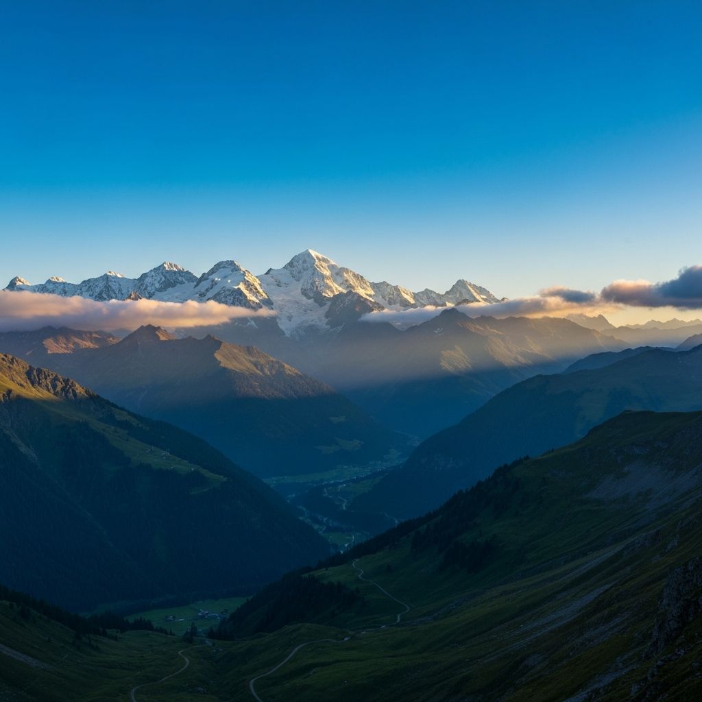 Ridge mountain landscape